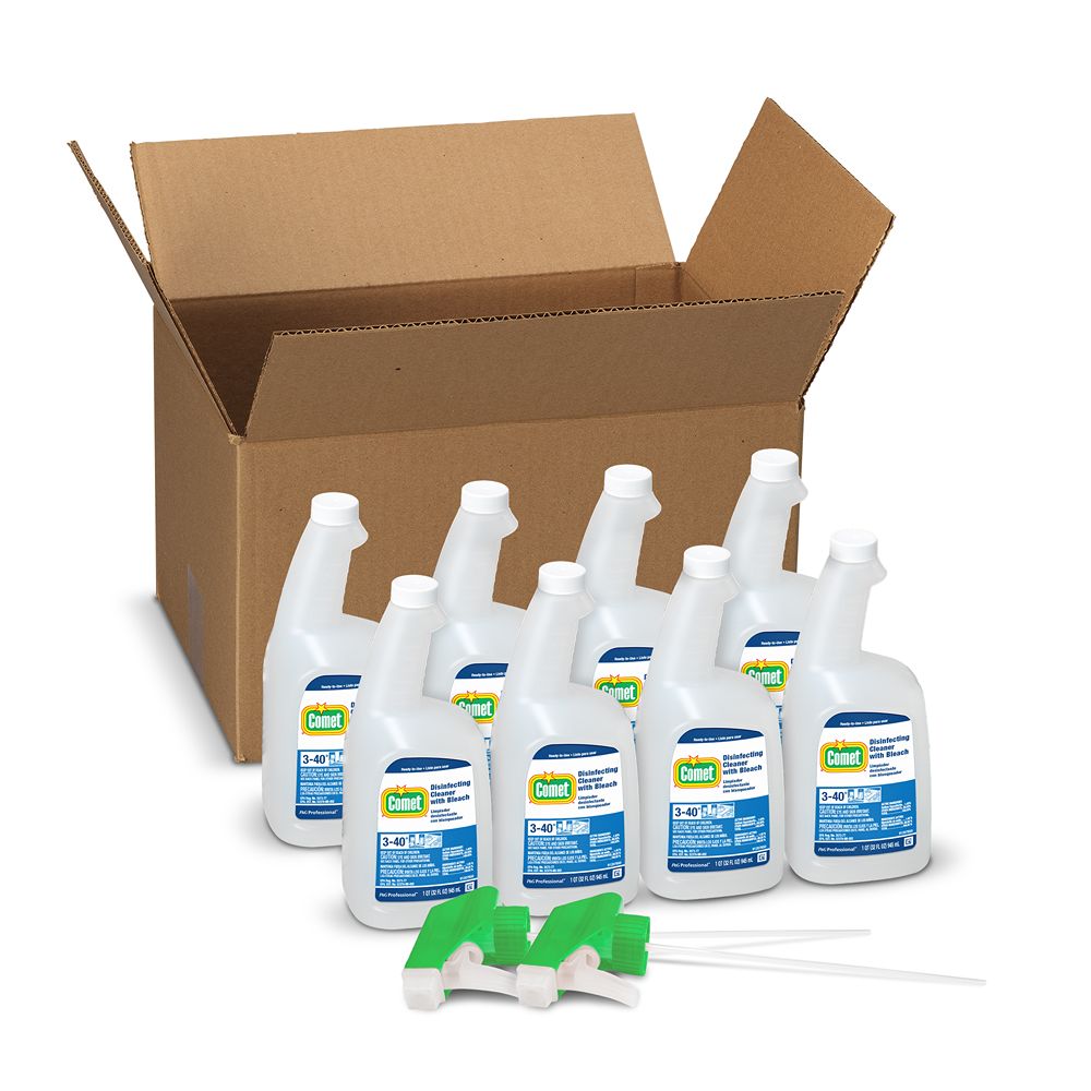 Comet Disinf Clnr w/ Bleach, 32 oz Fresh Scent 8/CS A1 American