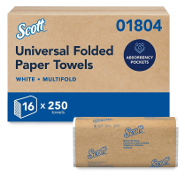 Scott Ess Recy Mfold Ppr Towels, 1-ply, 250 Sh/PK, 16 Packs/