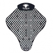 #STGRY-BLK/F Stingray Urinal Screen, Black Forest, 6/CS