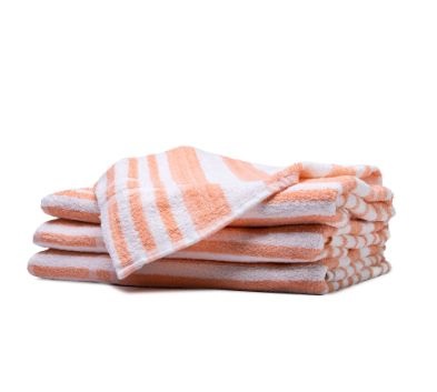 Golden Jewel Tropical Stripe Pool Towels