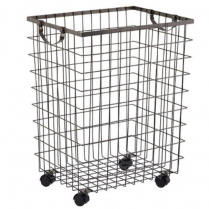 Wire Hamper On Wheels
