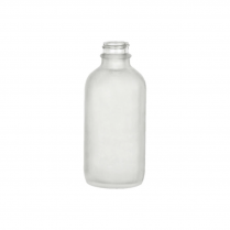 Bottle Frosted Glass 4 Oz With White Cap