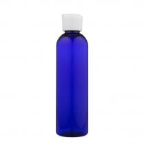 Bottle Blue 4 Oz Bottle W/ White Cap