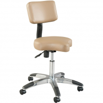 Silhouet-Tone Deluxe Contoured Air-Lift Ergo Stool W/ Back