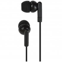Earphones Earbud W/ Passive Noise Cancellation Black, 100ct