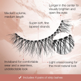 Ardell Naked Lashes #421 Blk 4 Pack