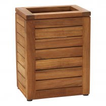 AquaTeak Spa Teak Waste Basket