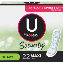Kotex Maxi Pad Heavy Super, 22/pk