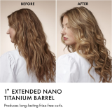 BaBylissPRO&reg; Nano Titanium Extended Barrel Curling Iron - 1"