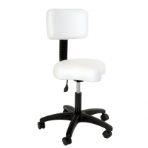 Silhouet-Tone Contoured Air-Lift Ergo Stool W/ Backrest