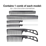 Olivia Garden CarbonLite Collection Comb 6Ct