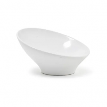 FOH White Porcelain Slanted Bowl 3.5"Dia 1Oz