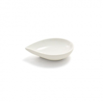 FOH Dish Small Teardrop White 2 Oz 12/Case