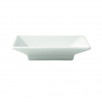 FOH White Porcelain Square Dish  Kyoto