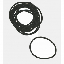 Elastic Hair Bands Black 12 Count
