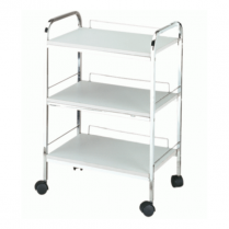 3 Shelf Beauty Trolley White