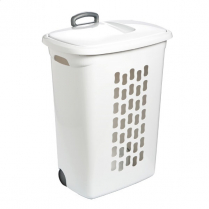 Hamper White With Wheels