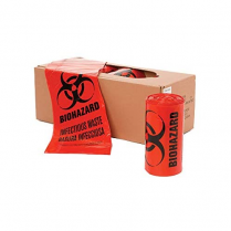 Bag Bio Hazard 24" X 24" 10 Gallon