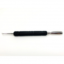 Pusher/Cleaner Satin Edge W/Rubber Grip
