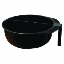 Bowl Double W/ Inner Divider Black 24 Oz
