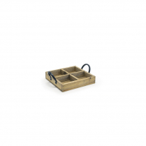 FOH Rustic Wood  Holder Asheville Natural