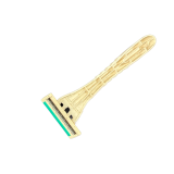 Tess Wheat Straw Triple Blade Pivot Head Razor