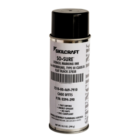 SO SURE STENCIL INK A-A-208 BLACK 37038