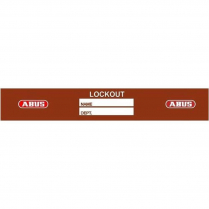 Abus ALO Identi-Shield Vinyl Pressure-Sensitive Lockout Labels