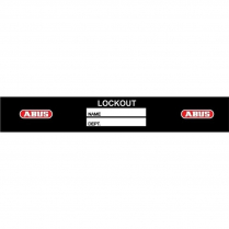 Abus ALO Identi-Shield Vinyl Pressure-Sensitive Lockout Labels