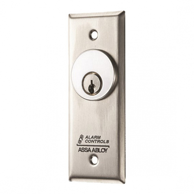 Alarm Controls MCK-1 1.75" Wide SPDT Momentary Wall Plate