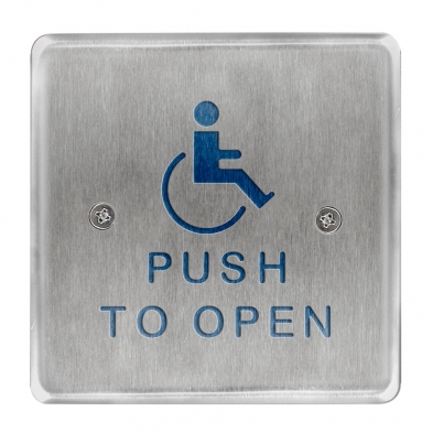 BEA 10PBS451 Stainless Steel Push Plate, 4.5" Square