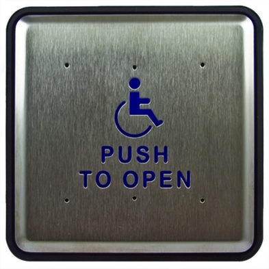 BEA 10PBS61 Stainless Steel Push Plate, 6" Square