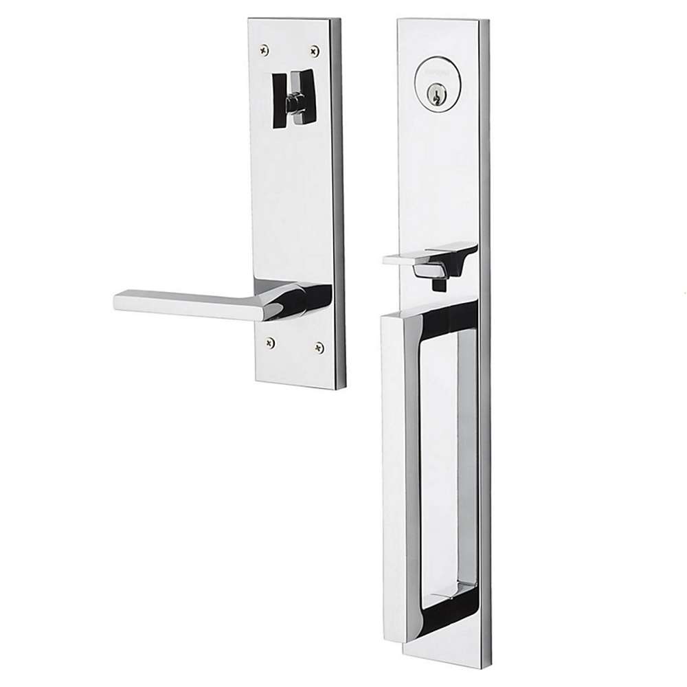 Poignée De Porte Baldwin Minneapolis - Gaucher - Nickel Satiné - Estate Collection
