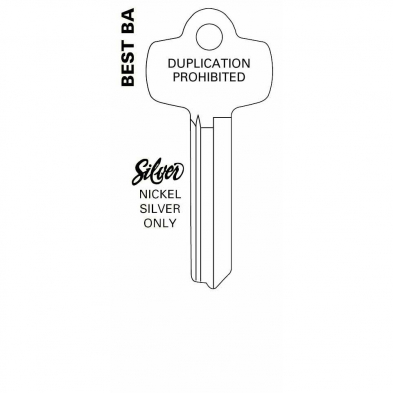 JET Hardware 1A1J1-NS 6 or 7 Pin Key Blank SC