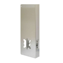 Don-Jo Wrap-Around,  Stainless, 2 3/4 Backset, 1 3/4 Door