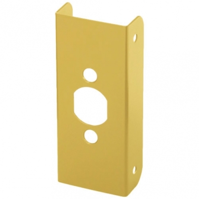 Don Jo Door Reinforcer, Brass, 1 3/8" Backset