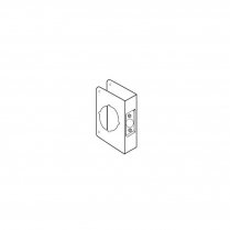 Don-Jo Wrap-Around, Brass, 2 3/8 Backset, 1 3/8 Door
