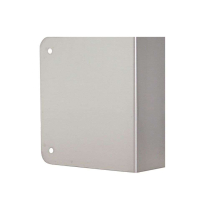 Don-Jo Wrap-Around, Stainless, Blank,  1 3/4 Door, 4 1/2