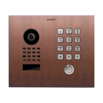 Doorbird D1101KHC-F 10BE Video Hrzntl Keypad Sngl Round Brnz