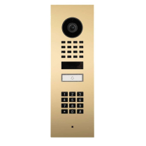 Doorbird D1101KV-F US3 Video Keypad Sngl Button Brass