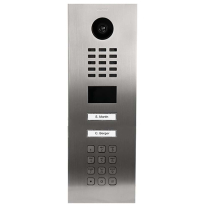 Doorbird D2102KV V2A Vid Box Ethernet Keypad 2 Buttons Steel