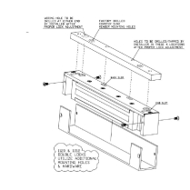 Dortronics 1184-00 Fillr Plte Narrw Stop 1/2 x1-1/4x x 8-1/4
