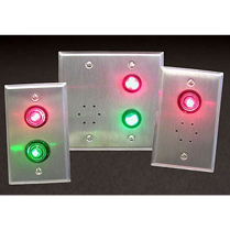 Dortronics 7201xL2-H 1 Red/Green High LED 1 Gang Stl Plate