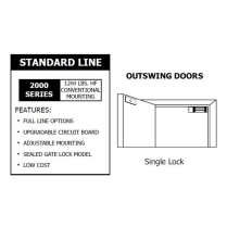 2011 28 1200 LB MAGLOCK SINGLE OUTSWING 12/24 VAC/VDC