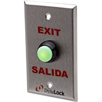 DynaLock 6170 Weatherproof Commercial Grade Green Push Butto