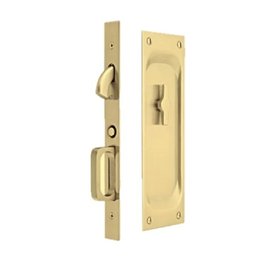 Emtek 2105-US3NL-138 Classic Mortise Privacy Pocket Door Lock