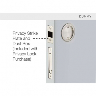 Emtek 214 Round Tubular Pocket Door Lock