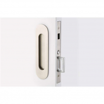 Emtek 2166-US4-134 Narrow Oval Modern Rectangular Mortise Dummy Pocket Lock