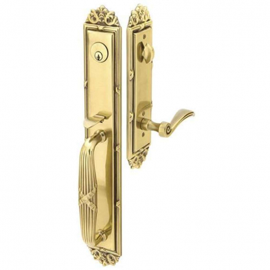 Emtek 4 Imperial Handleset by Emtek Decorative Brass Series