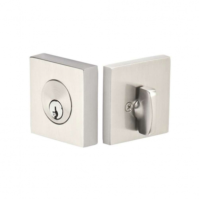 Emtek 836 Square Style Deadbolt Decorative Brass Series